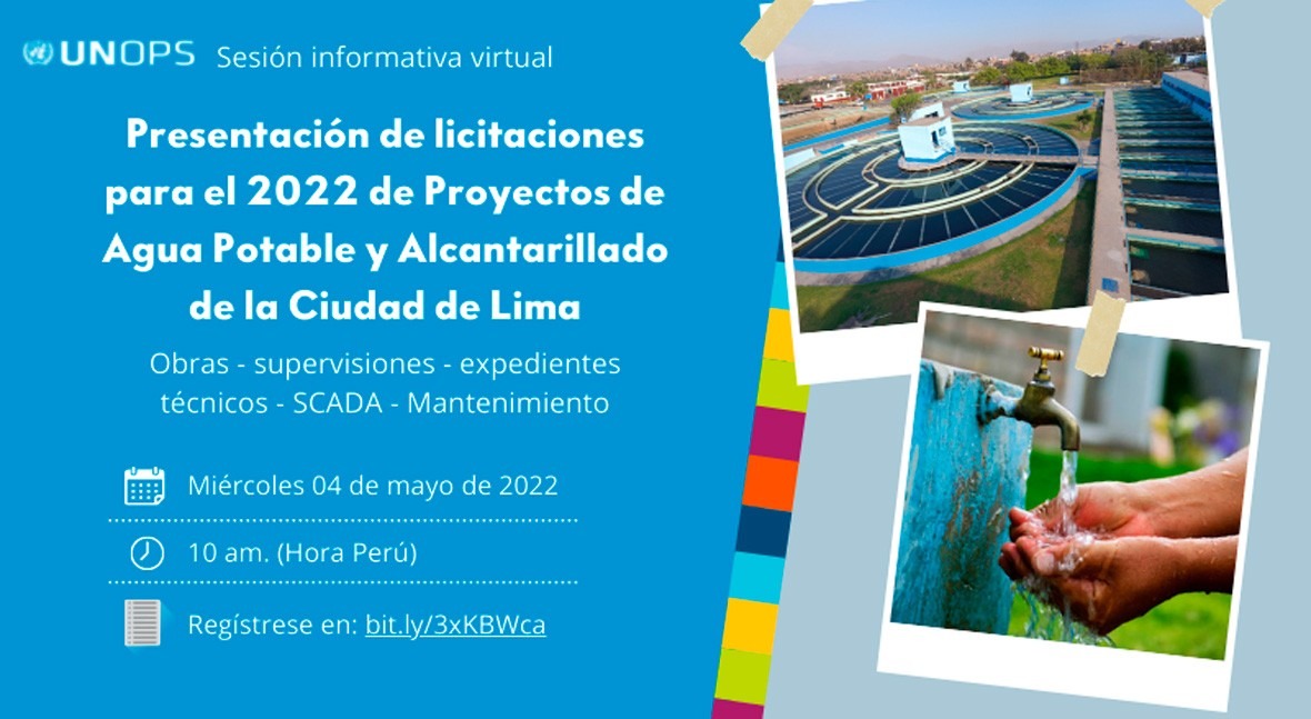 Presentation of tenders for 2022 of Potable Water and Sewerage Projects in Lima